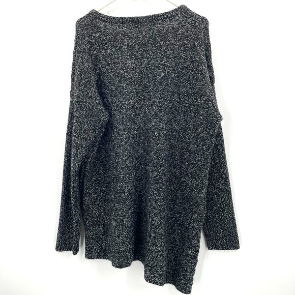 Athleta Women's Wool Cashmere Blend Chunky Knit Sweater, Sz. XL Asymmetric Hem - Picture 2 of 12